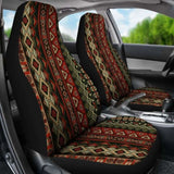Red & Brown Boho Aztec Car Seat Covers 105905 - YourCarButBetter