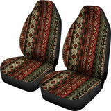 Red & Brown Boho Aztec Car Seat Covers 105905 - YourCarButBetter