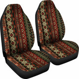 Red & Brown Boho Aztec Car Seat Covers 105905 - YourCarButBetter