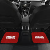 Red Camaro White Letter Car Floor Mats 211004 - YourCarButBetter