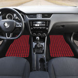 Red Checked Buffalo Plaid Amazing Car Floor Mats 211606 - YourCarButBetter