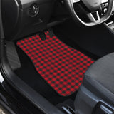 Red Checked Buffalo Plaid Amazing Car Floor Mats 211606 - YourCarButBetter