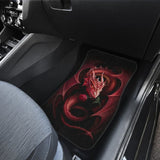 Red Dragon And Love Rose Car Floor Mats 211604 - YourCarButBetter