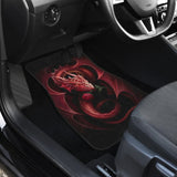 Red Dragon And Love Rose Car Floor Mats 211604 - YourCarButBetter