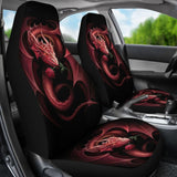 Red Dragon And Love Rose Car Seat Covers 211604 - YourCarButBetter