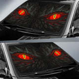 Red Dragon Eyes Car Auto Sun Shades Custom 1 210401 - YourCarButBetter