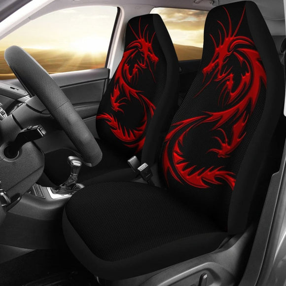 Red Dragon Pattern Car Seat Covers 212501 - YourCarButBetter