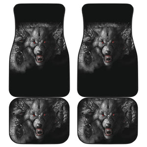 Red Eyes Furious Wolf Car Floor Mats 211502 - YourCarButBetter