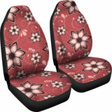 Red Floral Pattern Car Seat Covers 153908 - YourCarButBetter