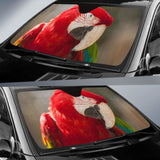 Red Green Macaw Parrot Car Sun Shade 460402 - YourCarButBetter