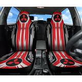 Red Mitsubishi Inspired Car Seat Covers Custom 1 210401 - YourCarButBetter