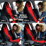 Red Mitsubishi Inspired Car Seat Covers Custom 2 210401 - YourCarButBetter