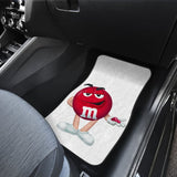 Red M&M Chocolate Car-Mats 094201 - YourCarButBetter