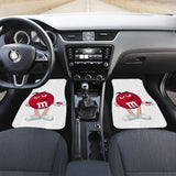 Red M&M Chocolate Car-Mats 094201 - YourCarButBetter