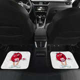 Red M&M Chocolate Car-Mats 094201 - YourCarButBetter