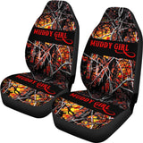 Red Orange Wildfire Muddy Girl Car Seat Covers 211002 - YourCarButBetter