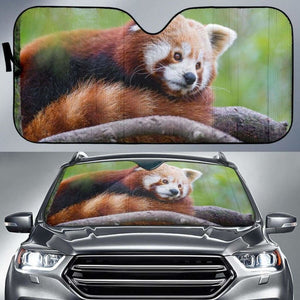 Red Panda 4K Car Sun Shade 172609 - YourCarButBetter