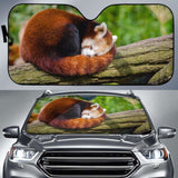 Red Panda Hd 4K Car Sun Shade 172609 - YourCarButBetter