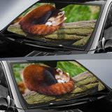 Red Panda Hd 4K Car Sun Shade 172609 - YourCarButBetter