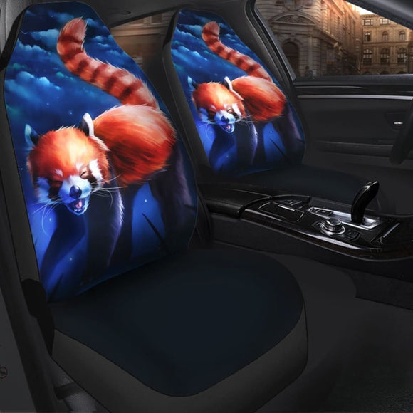 Red Raccoon Animal Car Seat Covers 174510 - YourCarButBetter