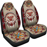 Red Thunderbird Native Car Seat Cover 093223 - YourCarButBetter