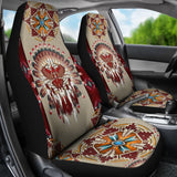 Red Thunderbird Native Car Seat Cover 093223 - YourCarButBetter