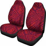 Red Tribal Polynesian Car Seat Covers 105905 - YourCarButBetter
