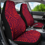 Red Tribal Polynesian Car Seat Covers 105905 - YourCarButBetter
