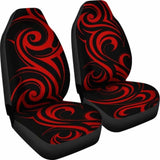 Red Tribal Swirls Car Seat Covers 102802 - YourCarButBetter