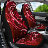 Red Tribal Swirls Car Seat Covers 102802 - YourCarButBetter