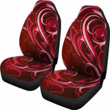 Red Tribal Swirls Car Seat Covers 102802 - YourCarButBetter