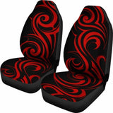 Red Tribal Swirls Car Seat Covers 102802 - YourCarButBetter