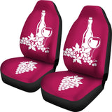 Red Wine Custom Car Decor Items Car Seat Covers 210701 - YourCarButBetter