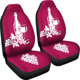 Red Wine Custom Car Decor Items Car Seat Covers 210701 - YourCarButBetter
