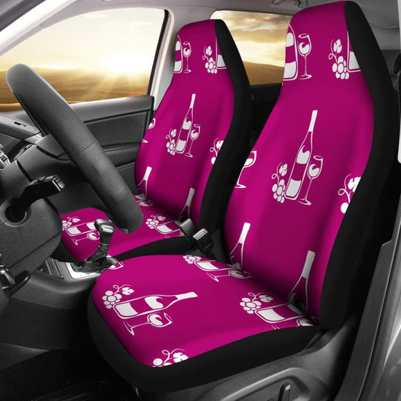 Red Wine Custom Car Decoration Car Seat Covers 210701 - YourCarButBetter