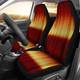 Red Yellow Orange Tie Die Print Car Seat Covers 174510 - YourCarButBetter