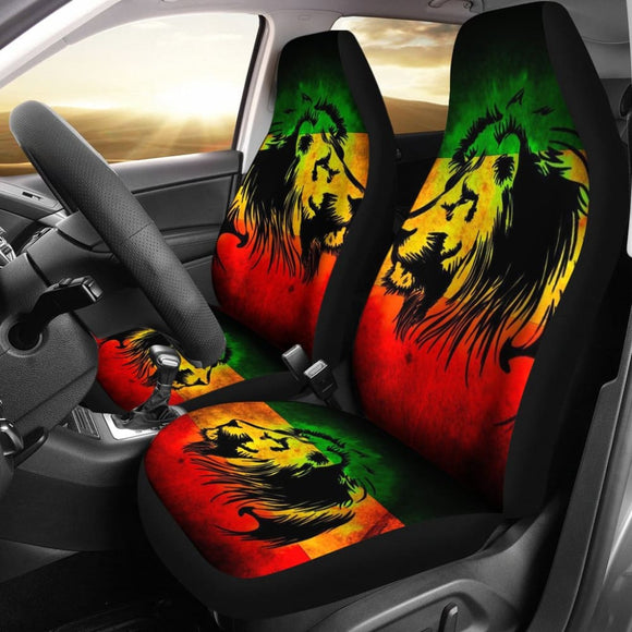 Reggae Rasta Lion Car Seat Covers 211701 - YourCarButBetter
