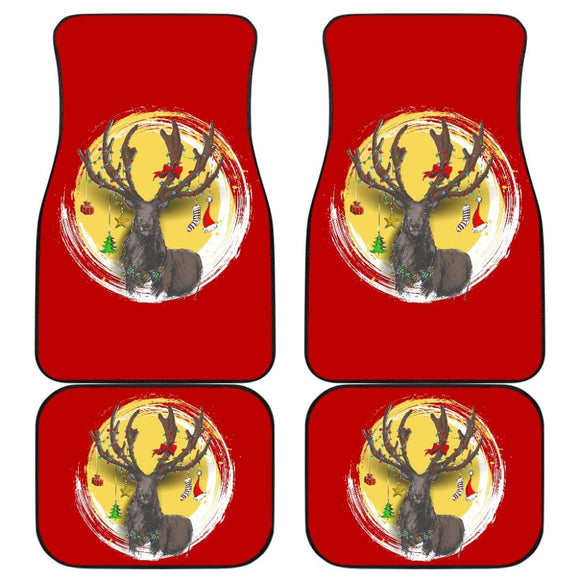 Reindeer And Christmas Decoration Items Car Floor Mats 210601 - YourCarButBetter