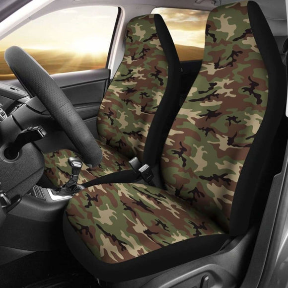 Retro Camo Car Seat Cover 112608 - YourCarButBetter