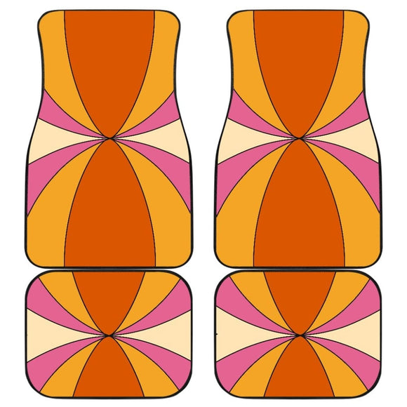 Retro Colors Car Floor Mats 094201 - YourCarButBetter