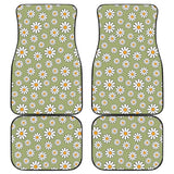 Retro Daisy Car Floor Mats 094201 - YourCarButBetter