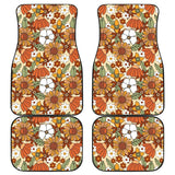 Retro Floral Mix Car Floor Mats 094201 - YourCarButBetter