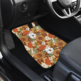 Retro Floral Mix Car Floor Mats 094201 - YourCarButBetter