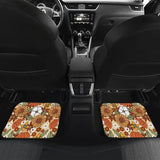 Retro Floral Mix Car Floor Mats 094201 - YourCarButBetter