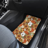 Retro Floral Mix Car Floor Mats 094201 - YourCarButBetter