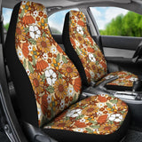 Retro Floral Mix Car Seat Covers 094201