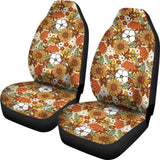 Retro Floral Mix Car Seat Covers 094201