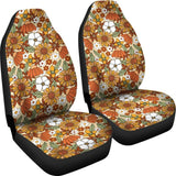 Retro Floral Mix Car Seat Covers 094201