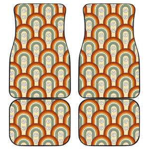 Retro Rainbow Car Floor Mats 094201 - YourCarButBetter