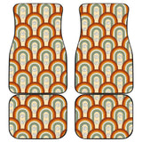 Retro Rainbow Car Floor Mats 094201 - YourCarButBetter